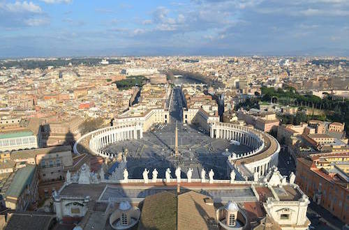Ariel View of Vatican City