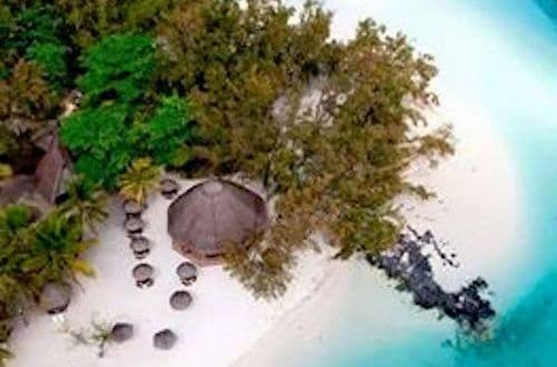 Ariel View of Beach in Mauritius