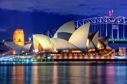 Sydney Opera House at night