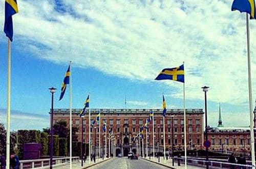 Royal Palace Sweden Swedish Flags