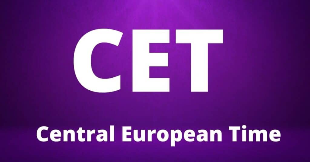 CET Central European Time