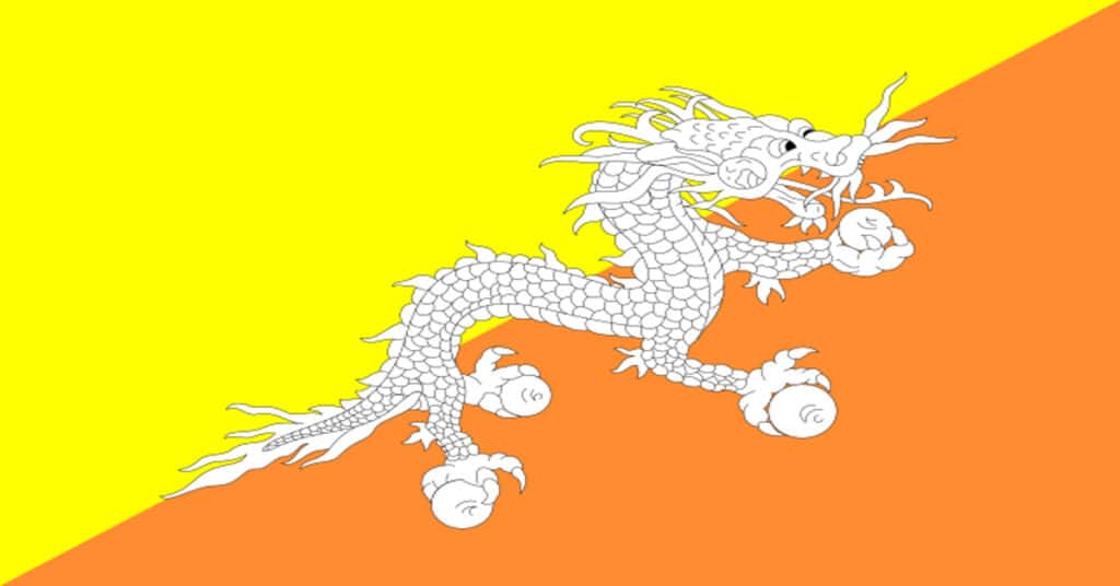 Bhutan-Flagmap