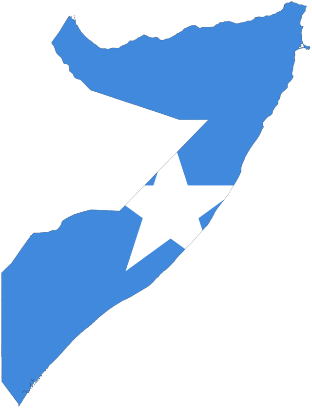 Somalia Flag Map