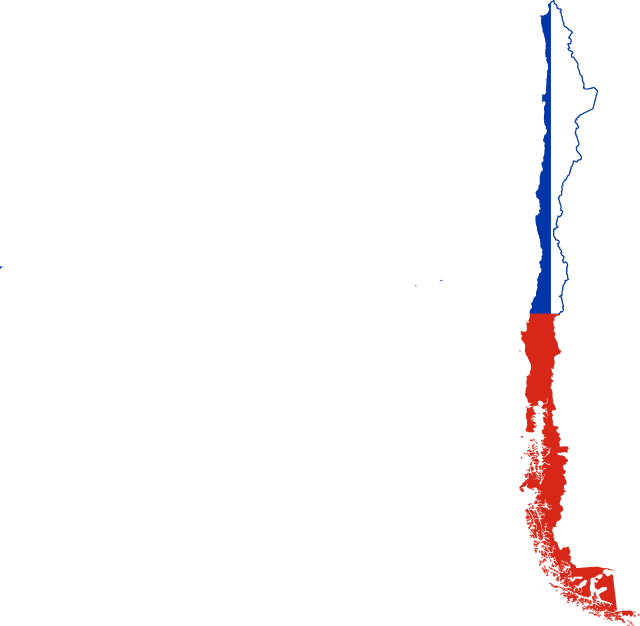 Chile Flag Map