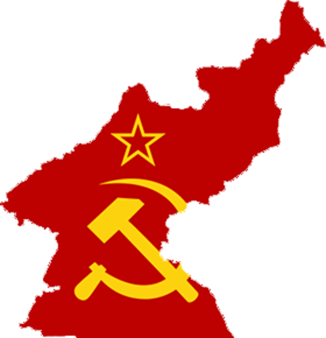Flag Map of North Korea (Soviet Civil Authority) 1946-1948