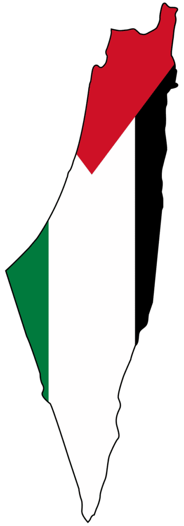 Flag map of Mandatory Palestine