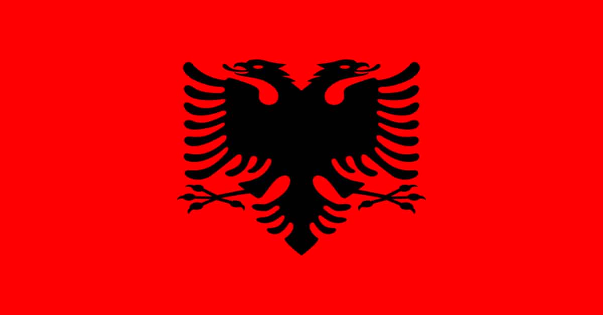 Albania Flag – Two-headed Eagle of Skanderbeg