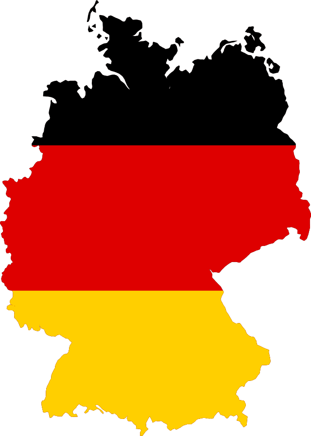 German Flag Map