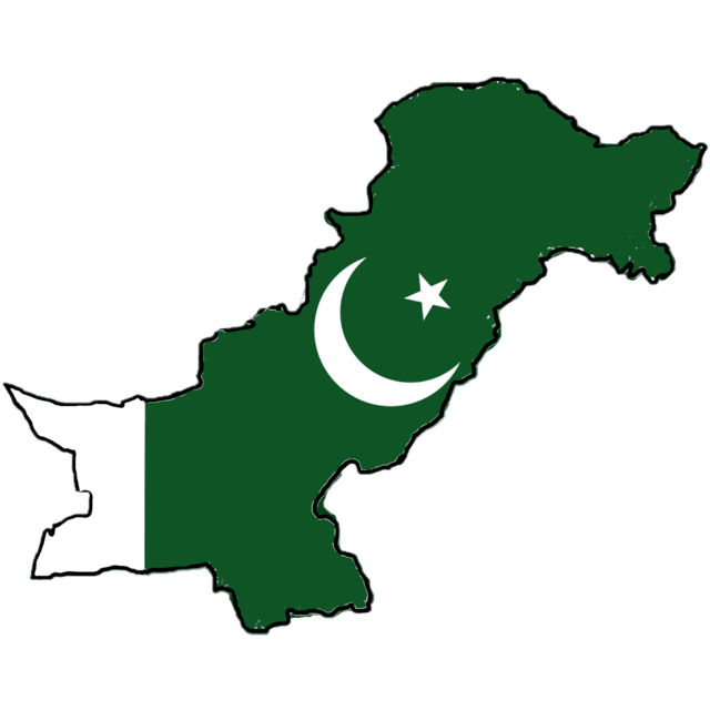 Pakistan Flag Map