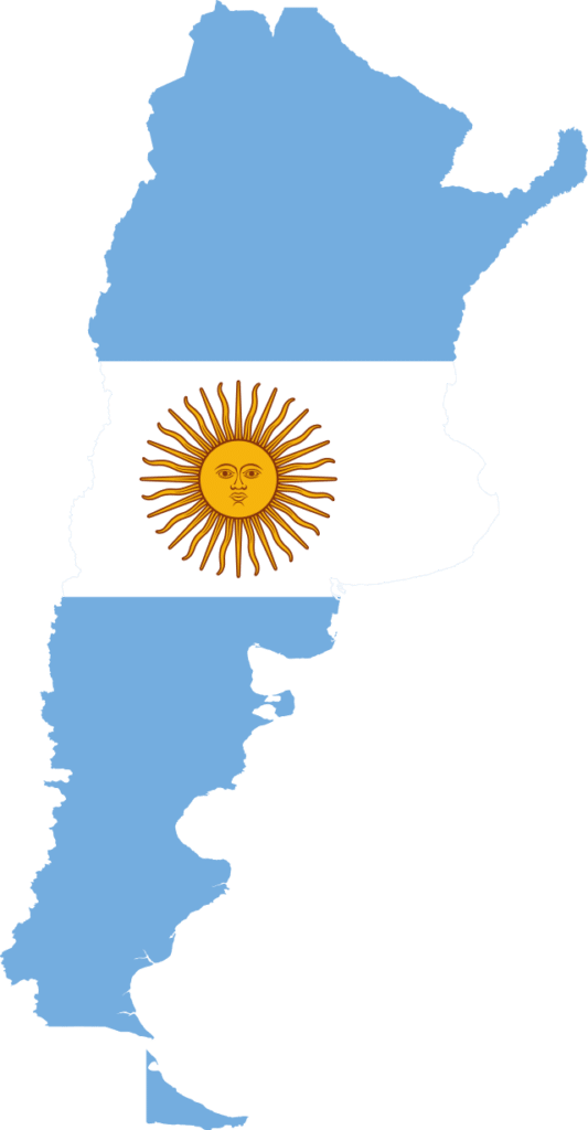 Argentina Flag Map