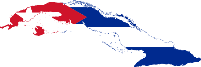 Cuba Flag Map