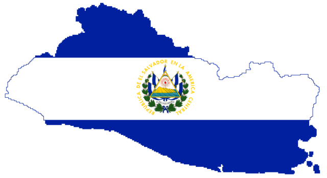 El Salvador Flag Map