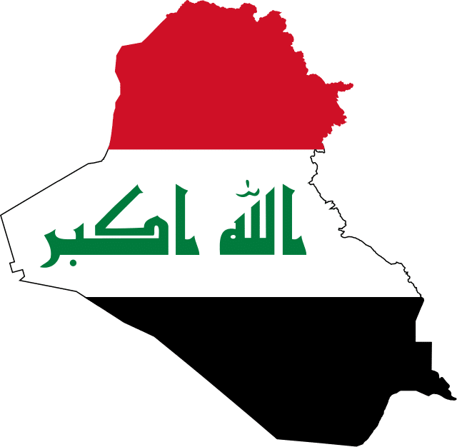 Iraq Flag Map