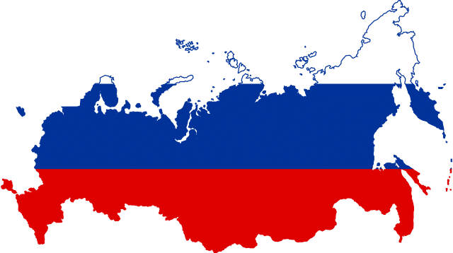 Russia Flag Map