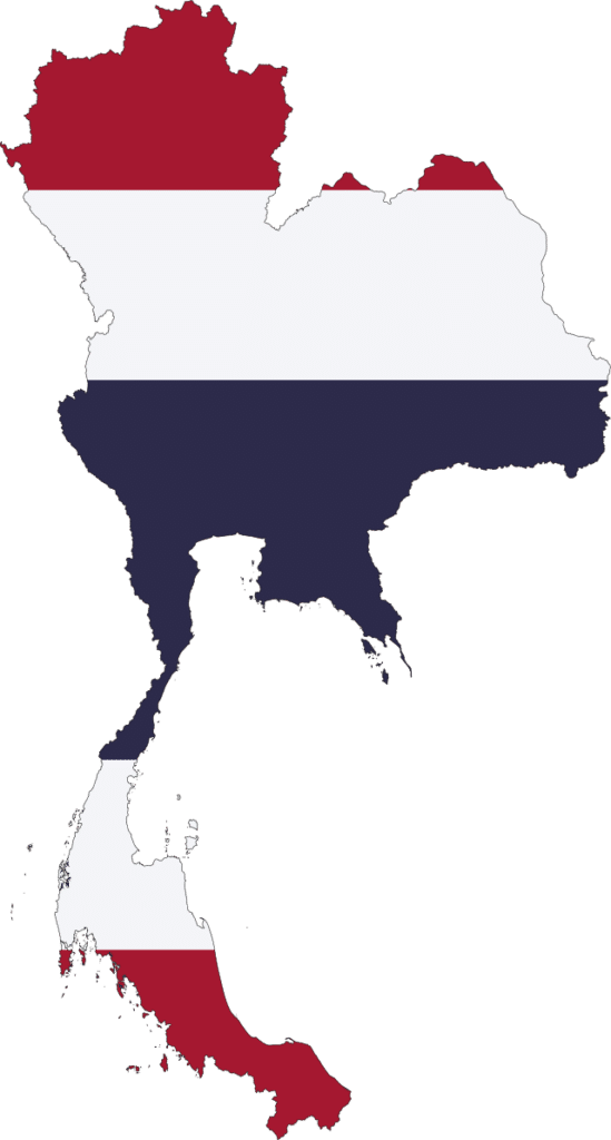 Thailand Flag Map