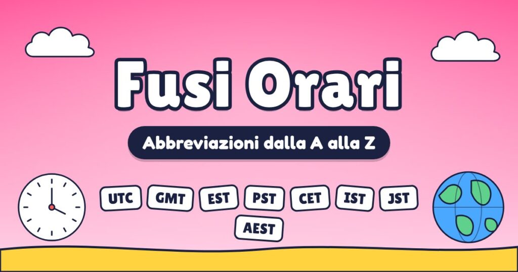 Abbreviazioni dei fusi orari